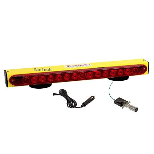 22 Wireless LED Tow Light Bar YellowSun Light TM22Y with Red St...