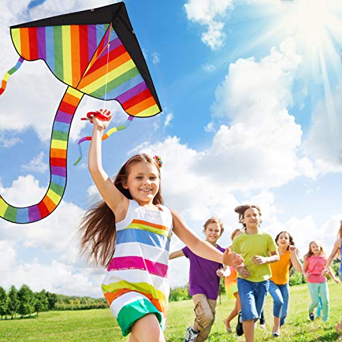 TOY Life Kites for Kids Easy to Fly - 3 Pack Kids Kites - Large Ra...