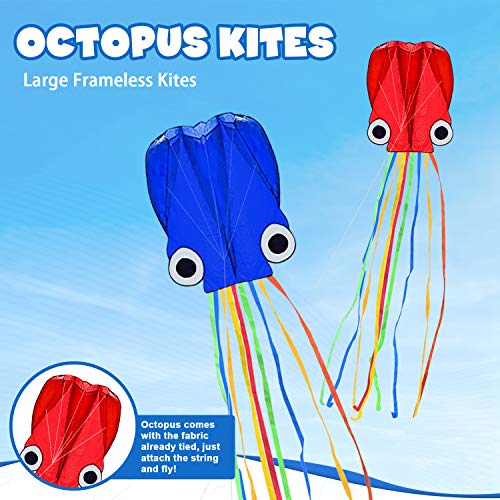 TOY Life Kites for Kids Easy to Fly - 3 Pack Kids Kites - Large Ra...