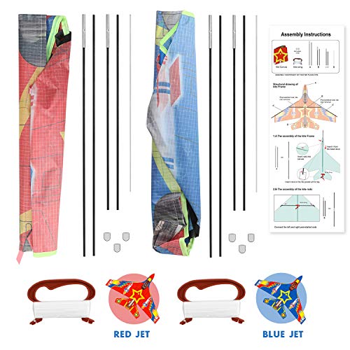 TOY Life Plane Kites for Kids Easy to Fly - 2 Pack Kids Kites - Ou...