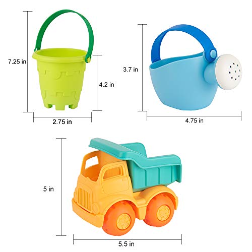 23pcs Beach Sand Toy Set Include Bucket, Sandbox Vehicle, Watering...