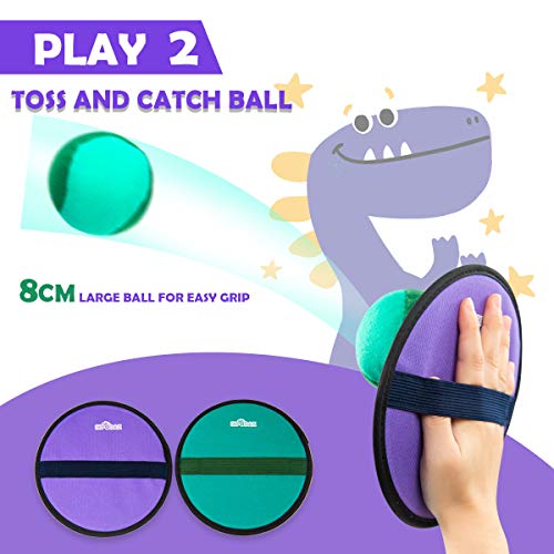 Dodgeball Sticky Vest Set Includes 2 Vests, 2 Paddles, 6 Balls, an...