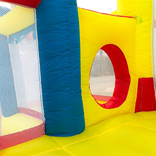 Inflatable Bounce House with Air Blower, Medium Bouncy Playhouse f...
