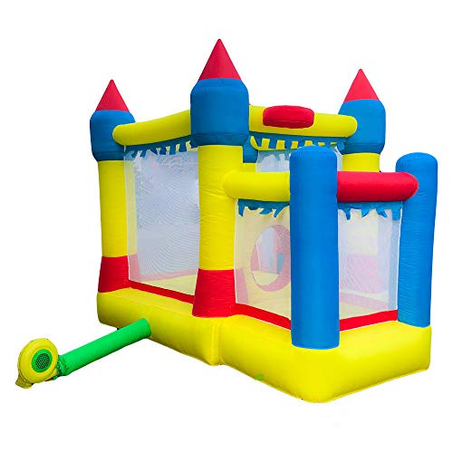 Inflatable Bounce House with Air Blower, Medium Bouncy Playhouse f...