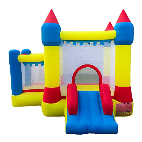 Inflatable Bounce House with Air Blower, Medium Bouncy Playhouse f...