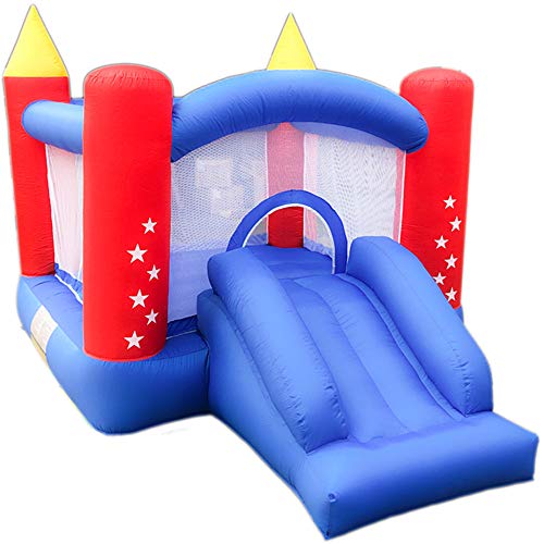 Inflatable Bounce House with Air Blower, Playhouse for Kids Jumpin...