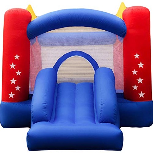Inflatable Bounce House with Air Blower, Playhouse for Kids Jumpin...