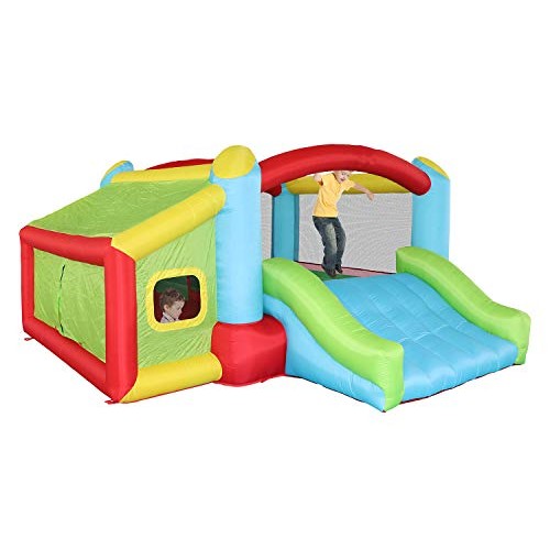 KONGNIJIWA Inflatable Bounce House with Blower, Kids Slide Jumping...
