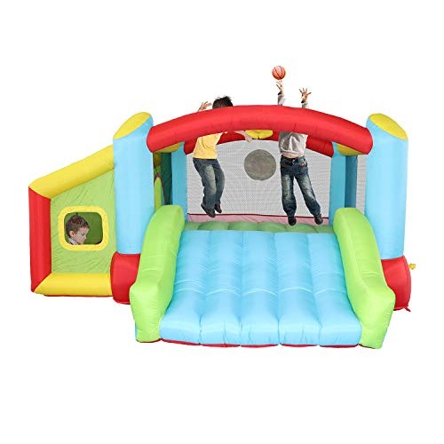 KONGNIJIWA Inflatable Bounce House with Blower, Kids Slide Jumping...