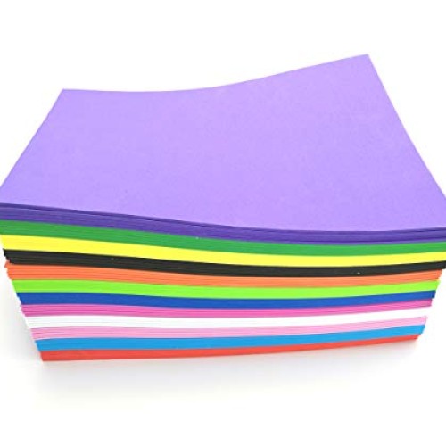 MBJelir Eva Foam Sheets 60 Pack 8.7 x 12.6 Inches, 2 MM Thick, 12 ...