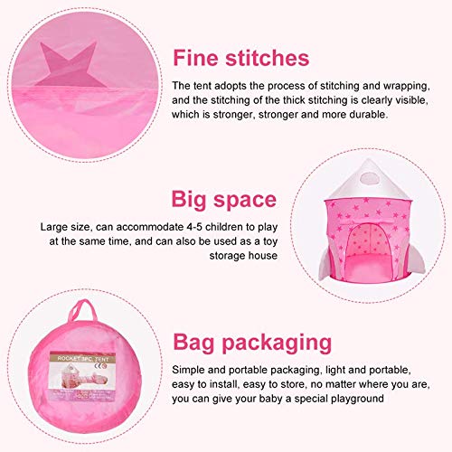 Momokids Princess Castle Play Tent with Tunnel, Foldable Crawl Tun...