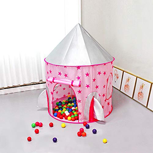 Momokids Princess Castle Play Tent with Tunnel, Foldable Crawl Tun...