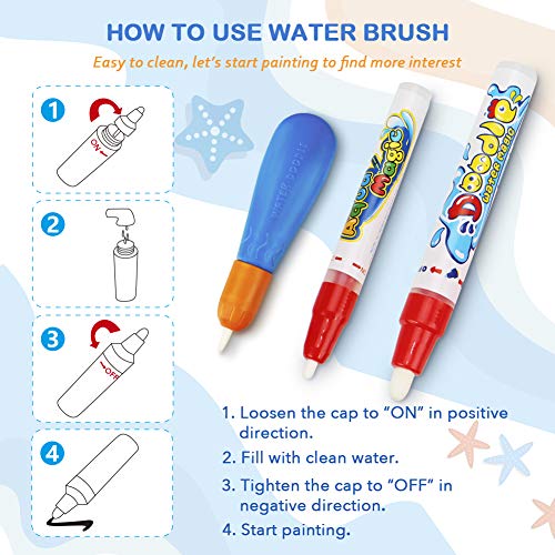 Water Doodle Mat - Kids Painting Writing Color Doodle Drawing Mat ...