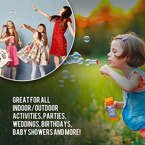 Toysery 12 Packs Bubble Solution Refill with Bubble Wand, Outdoor ...