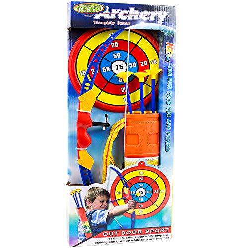 Toysery Bow and Arrow for Kids - 13-inch Archery Bow with 3 Suctio...