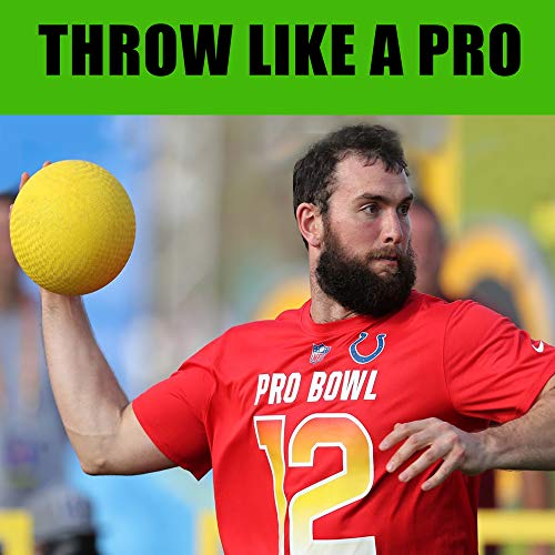 Inflatable Dodgeball Set of 6 - Official 7 Inch Balls + Soft Ski...
