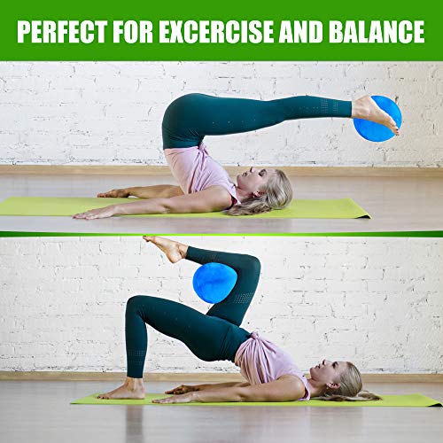 Premium Marbleized Bouncy Balls Plus Pump & 2 Pins, 8.5 Inch Infla...