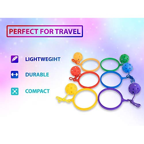 Skip Jump Rope - Pack of 6 - Variety Colors - Best Swing Ball Set ...