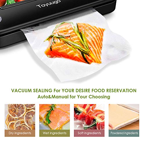 Vacuum Sealer Machine, toyuugo Automatic Food Sealer for Food Vacu...