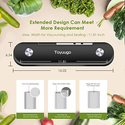 Vacuum Sealer Machine, toyuugo Automatic Food Sealer for Food Vacu...