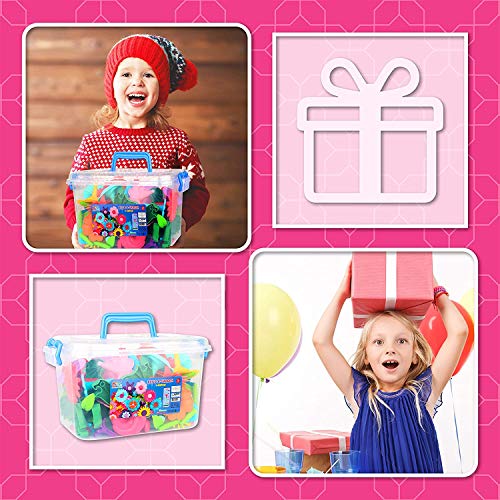 ToyVelt Flower Garden Building Toys for Girls - 148 pcs Floral A...