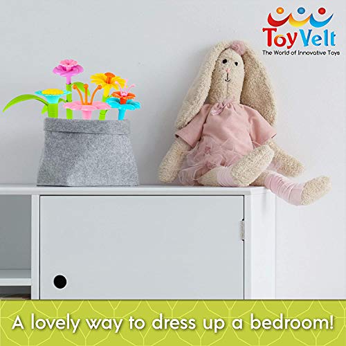 ToyVelt Flower Garden Building Toys for Girls - 148 pcs Floral A...