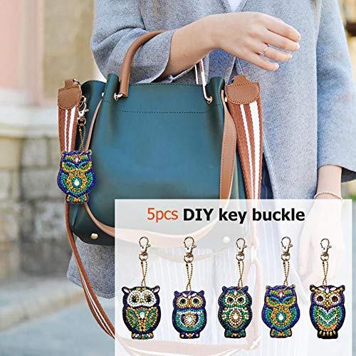 Diamond Painting Kits DIY Key Chian Full Drill Backpack Shoulder B...