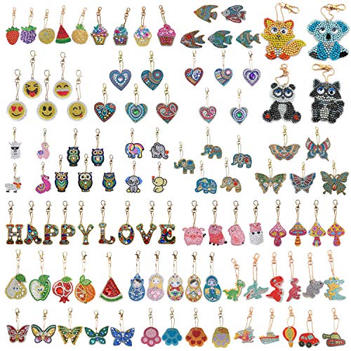 DIY Key Chain Diamond Painting Kits Easy DIY for Teenagers Kids Ba...