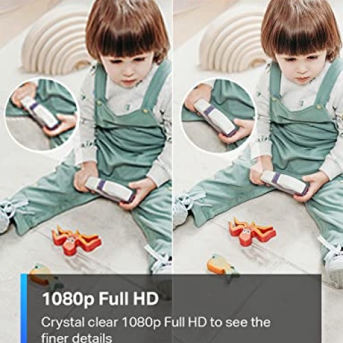 TP-Link Tapo 1080P Indoor Security Camera for Baby Monitor, Dog Ca...