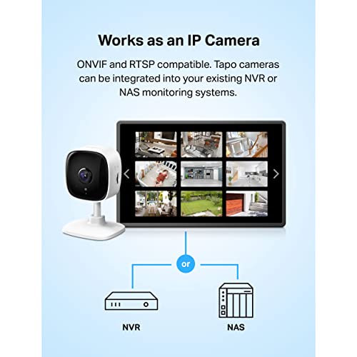 TP-Link Tapo 1080P Indoor Security Camera for Baby Monitor, Dog Ca...