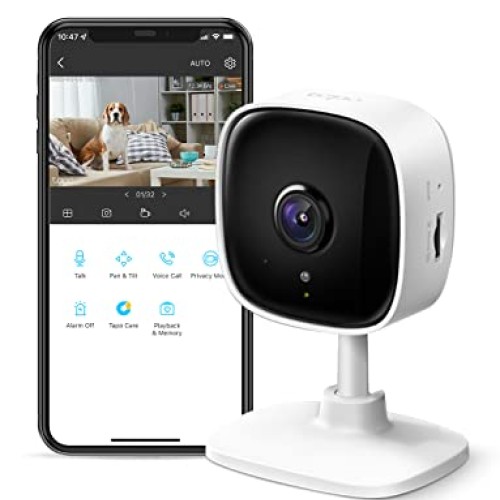 TP-Link Tapo 1080P Indoor Security Camera for Baby Monitor, Dog Ca...