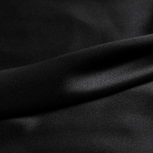 Black 100% Pure Silk Fabric Solid Color Charmeuse Fabrics by The P...