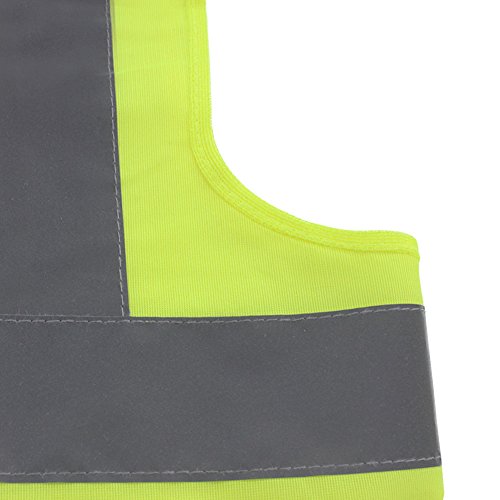 TR Industrial Neon Yellow Safety Vest, Front Zipper Knitted, OSHA ...
