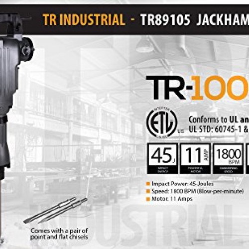TR Industrial TR89105 Original Demolition Jack Hammer with Point a...