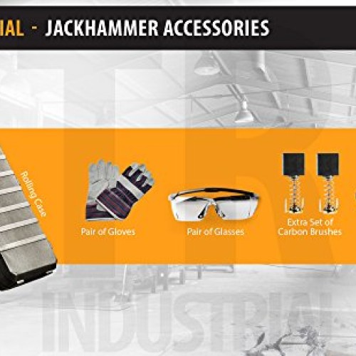 TR Industrial TR89105 Original Demolition Jack Hammer with Point a...
