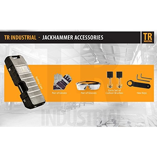 TR Industrial TR89105 Original Demolition Jack Hammer with Point a...