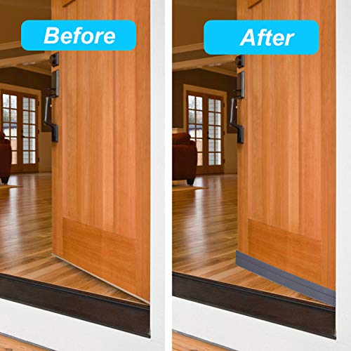 New Upgrade: with Extra Spare Double-Sided Door Draft Stopper, ...
