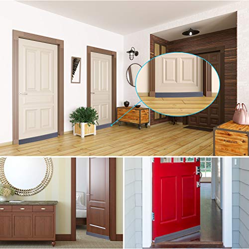 New Upgrade: with Extra Spare Double-Sided Door Draft Stopper, ...