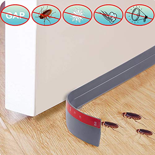 New Upgrade: with Extra Spare Double-Sided Door Draft Stopper, ...