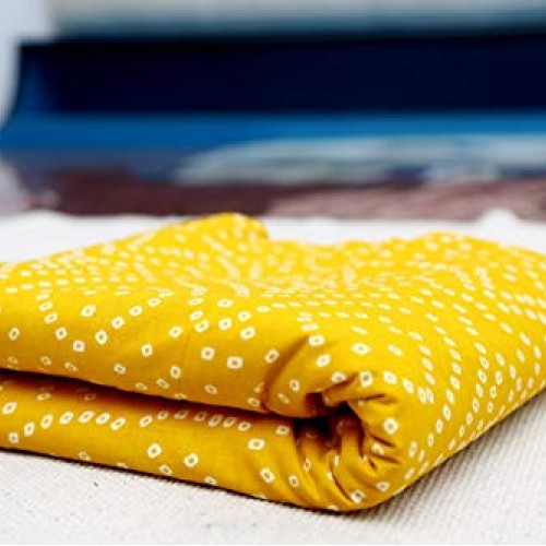 5 Yard Indian Dresses Fabric 100% Cotton Fabric for Curtains Tie D...