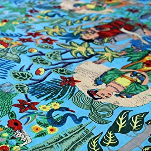 Trade Star Indian Printed Fabric, 100% Cotton Fabric for Dressmaki...