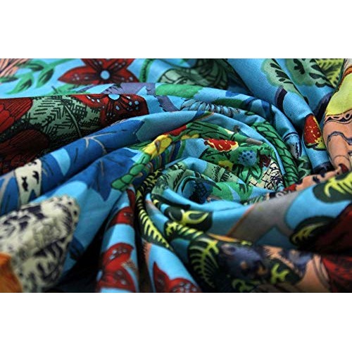 Trade Star Indian Printed Fabric, 100% Cotton Fabric for Dressmaki...