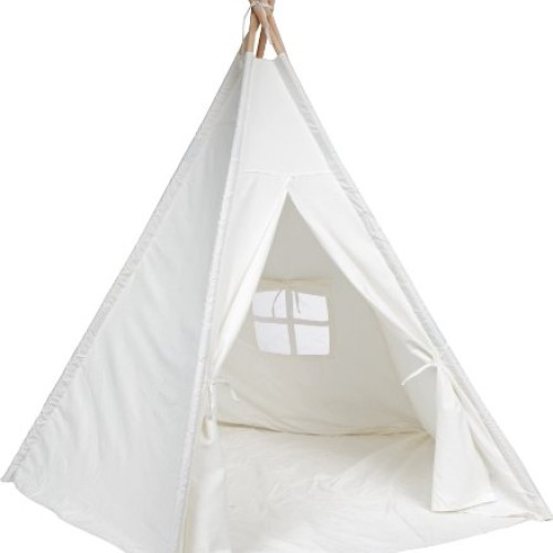 6 Giant Teepee Play House of Pine Wood with Carry Case by Tradem...