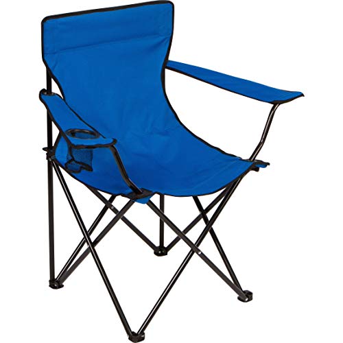 Trademark Innovations Portable Folding Camp Chair Blue