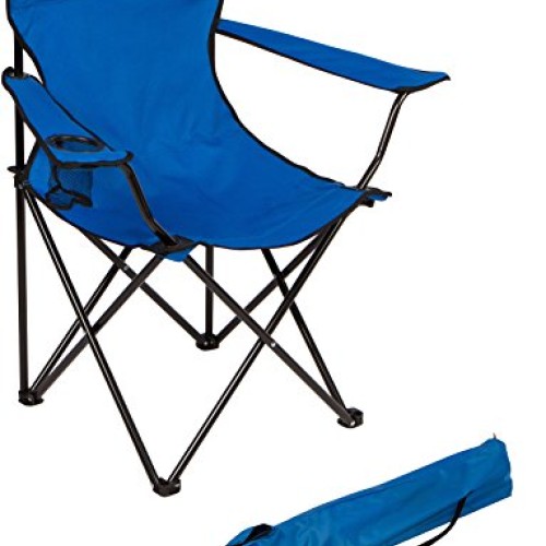 Trademark Innovations Portable Folding Camp Chair Blue