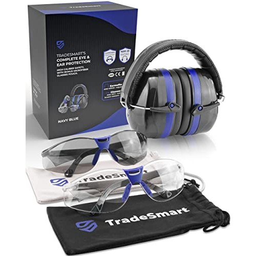 TRADESMART All-in-One Shooting Ear & Eye Protection, NRR 28 Earmuf...