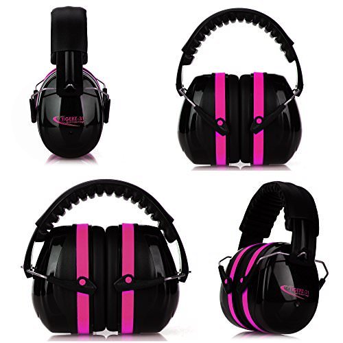 TRADESMART Pink Ear Muffs & Clear/Tinted Safety Glasses - UV40...