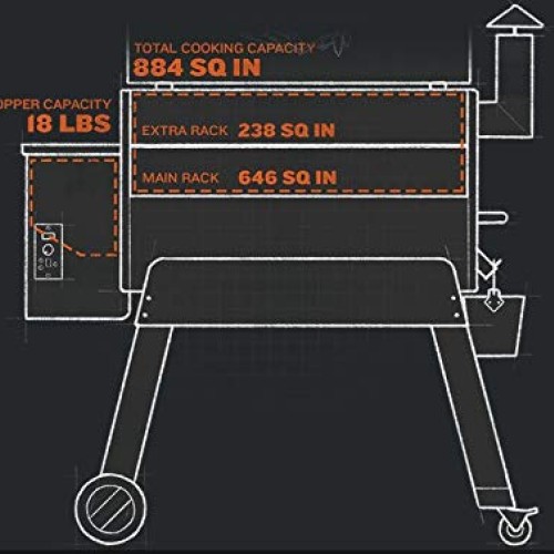 Traeger Grills TFB88PZBO Pro Series 34 Pellet Grill and Smoker, 88...