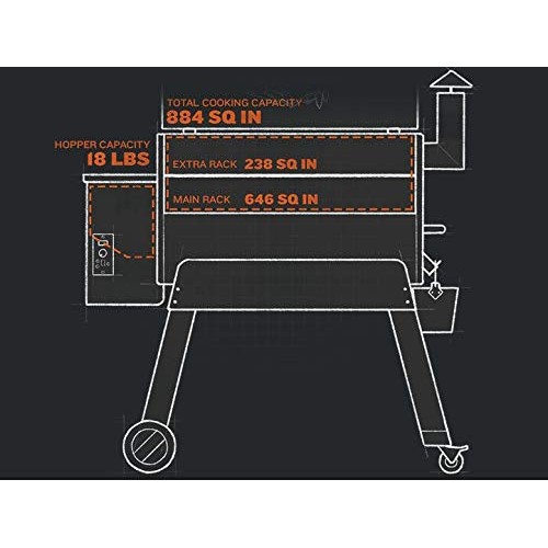 Traeger Grills TFB88PZBO Pro Series 34 Pellet Grill and Smoker, 88...