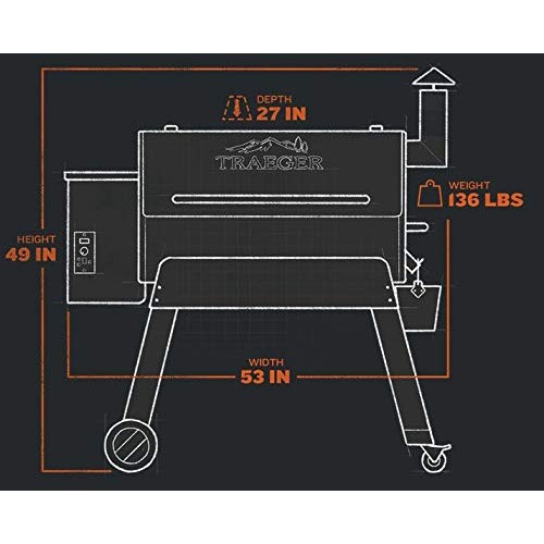 Traeger Grills TFB88PZBO Pro Series 34 Pellet Grill and Smoker, 88...
